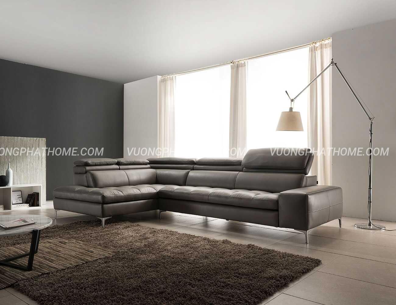 Sofa góc da 3 chỗ tựa gật gù - ATRIGON – MMM999